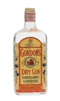 Gordon's Dry Gin / Bottled 1960s / Spring Cap England