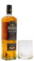 Bushmills Branded Glass & Black Bush Irish