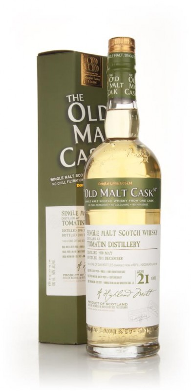 Tomatin 21 Year Old 1990 Old Malt Cask Douglas Laing