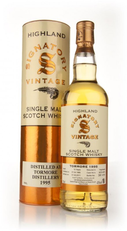 Tormore 15 Year Old 1995 Signatory
