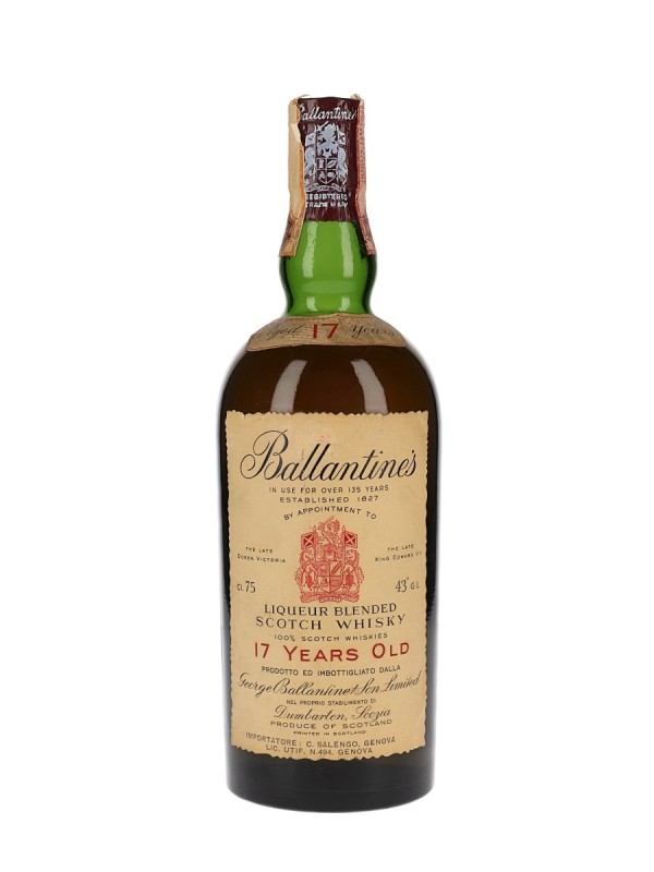 Ballantine's 17 Year Old Bottled 1960's