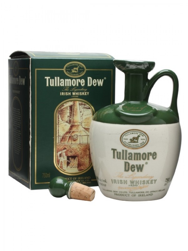 Tullamore Dew Ceramic Decanter Bottled 1980s