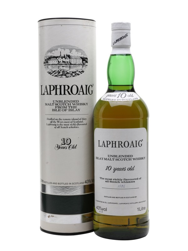 Laphroaig 10 Year Old / Bottled 1980s / Litre