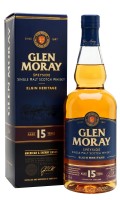 Glen Moray 15 Year Old Speyside Single Malt Scotch Whisky